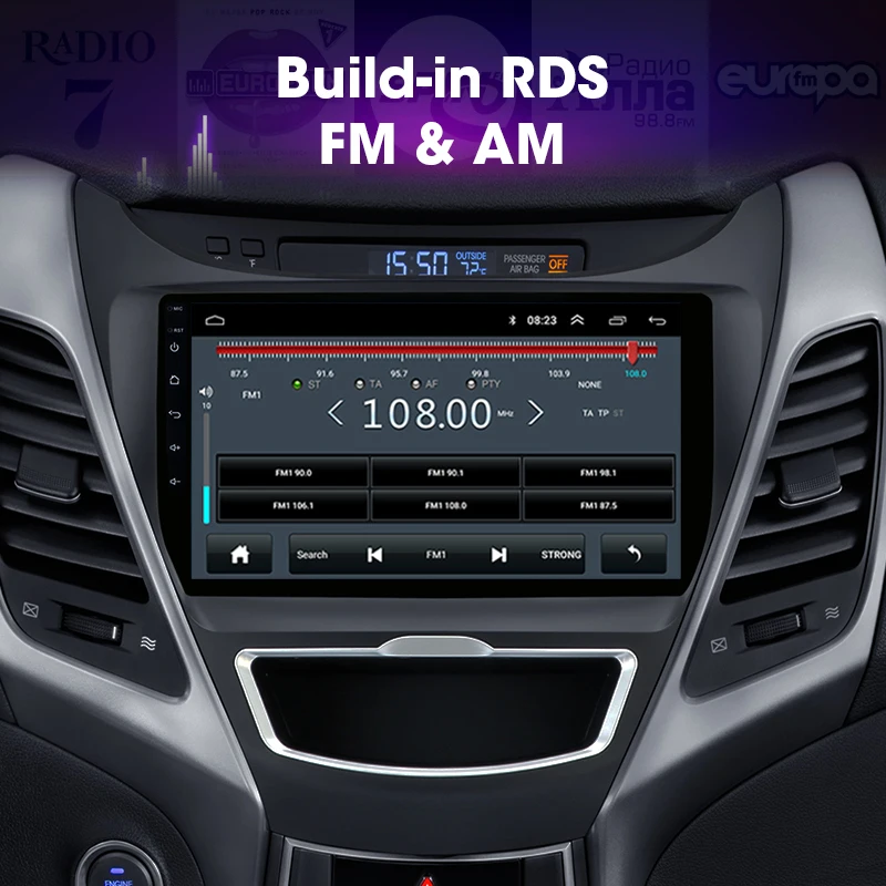 Android 8,1 2din " gps Navi для 2011- hyundai Elantra 6 автомобильный Радио Мультимедиа Видео плеер навигация gps 2 din головное устройство