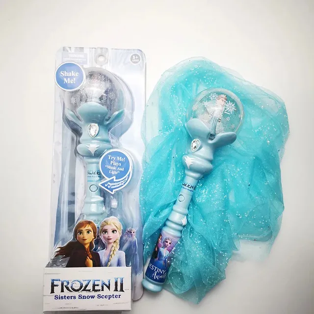 Disney Frozen 2 elsa anna princess Music Magic wand Girl Toys with Original box Makeup Toys Birthday Christmas Gift 1