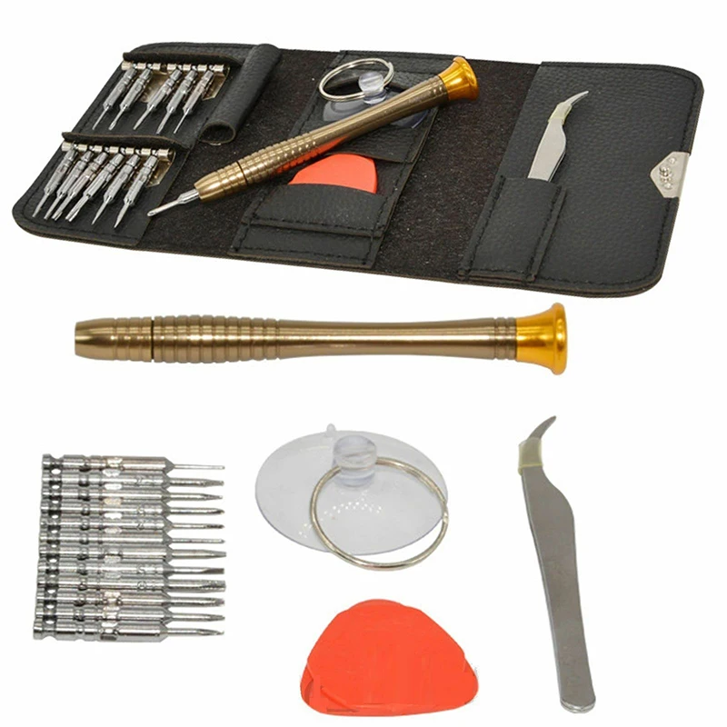 Multipurpose 16PCS Mobile Phone Screwdriver Set Repair Tool Kit For Phone LCD Screens Housings Fascias Worn Parts Replacement