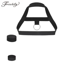 Мужские Холтер шеи Эластичный плечо Грудь Мышцы ремень с повязкой и браслет Необычные Клубные вечерние ремень для костюма аксессуар