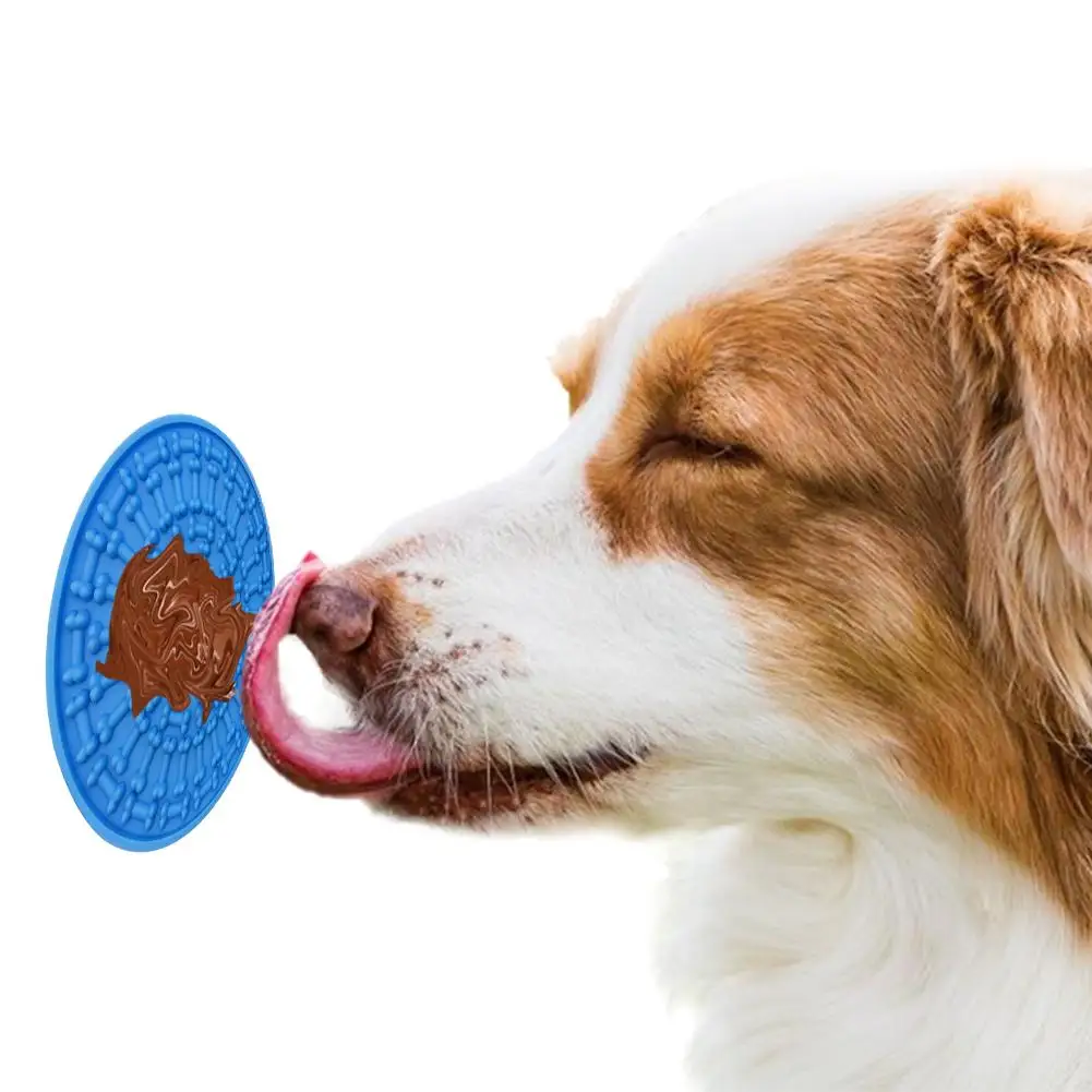 Dog Baths Grooming ABTOR Slow Feeder Dog Bowl Dog Lick Mat Set丨 4Pcs Fun Dog Treat Dispensing Mat丨Dog Lid Pad with Super Suction丨 Distraction Device for Anxiety