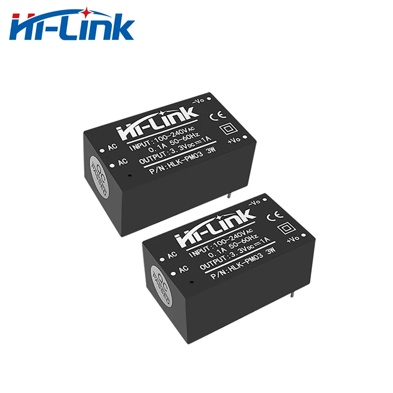 Hi-Link HLK-PM03 AC DC Converter 220V To 3.3V 3W 1000mA Step Down Isolated Switching Power Supply Module AC DC Transformer power adapter,power supply,switching power supply