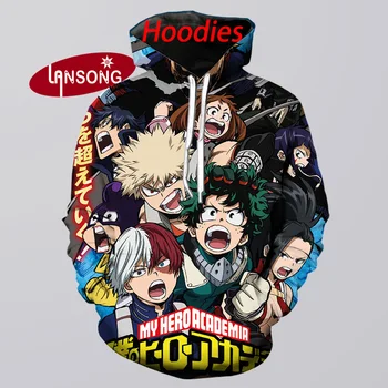 

Boku No Hero Academia hoodie men 3d print hooded sweatshirts/shorts/pants fashion harajuku funny streetwear hip hop hoody