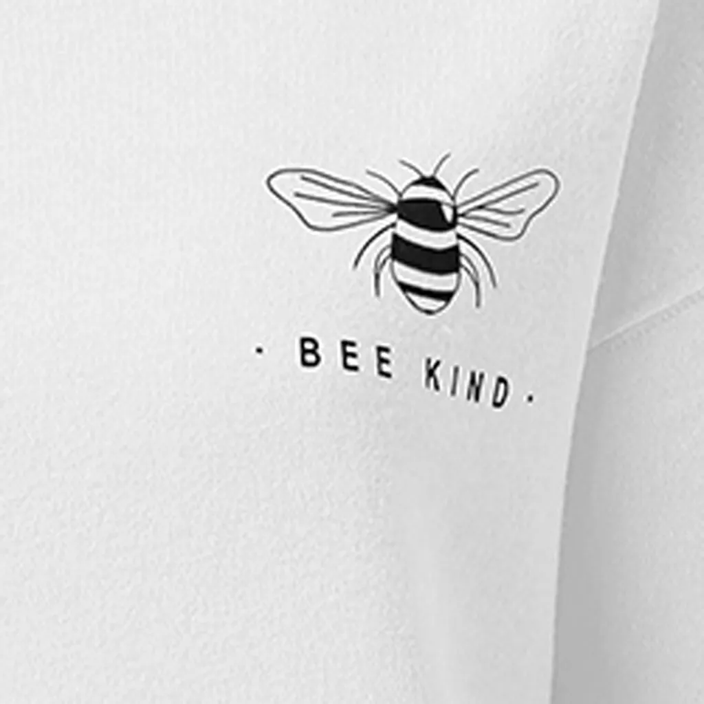 bee kind moletom com capuz