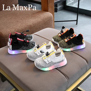 

Kids Led Shoes 2020 Spring New Children Sneakers with Backlight Led Shoes for kids Children Glowing Sneakers chaussure lumineuse