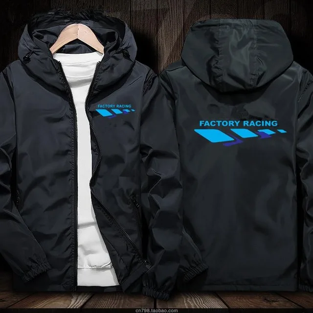 Новая мотоциклетная куртка для заводских гонок, ветрозащитная куртка для езды на мотоцикле, костюм с капюшоном, ветровка, гоночный костюм H - Цвет: as picture