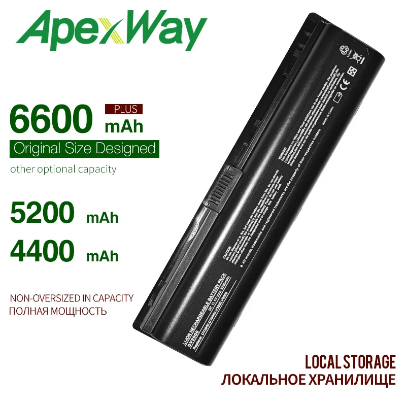 

4400mAH Battery for HP Pavilion HSTNN-DB42 HSTNN-LB42 HSTNN-Q21C DV2000 DV2100 DV2200 DV2700 DV2800 DV2900 DV6000 DV6300 DV6700