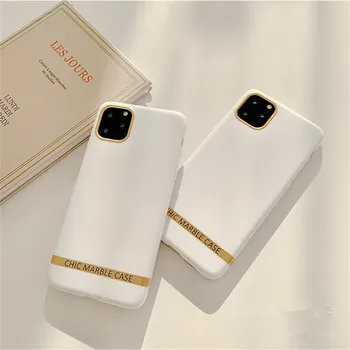 

Fasamolong Letter Chic Marble Case For iPhone 11 Pro Max 11Pro 10 X XR XS Max 7 8 6 6S Plus SE 2020 IMD Soft Silicone Back Cover
