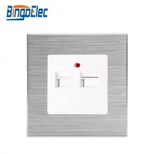 Bingoelec CE сертификация Европа и Великобритания стандарт черный алюминий металл 3.1a 3100MA USB настенная розетка
