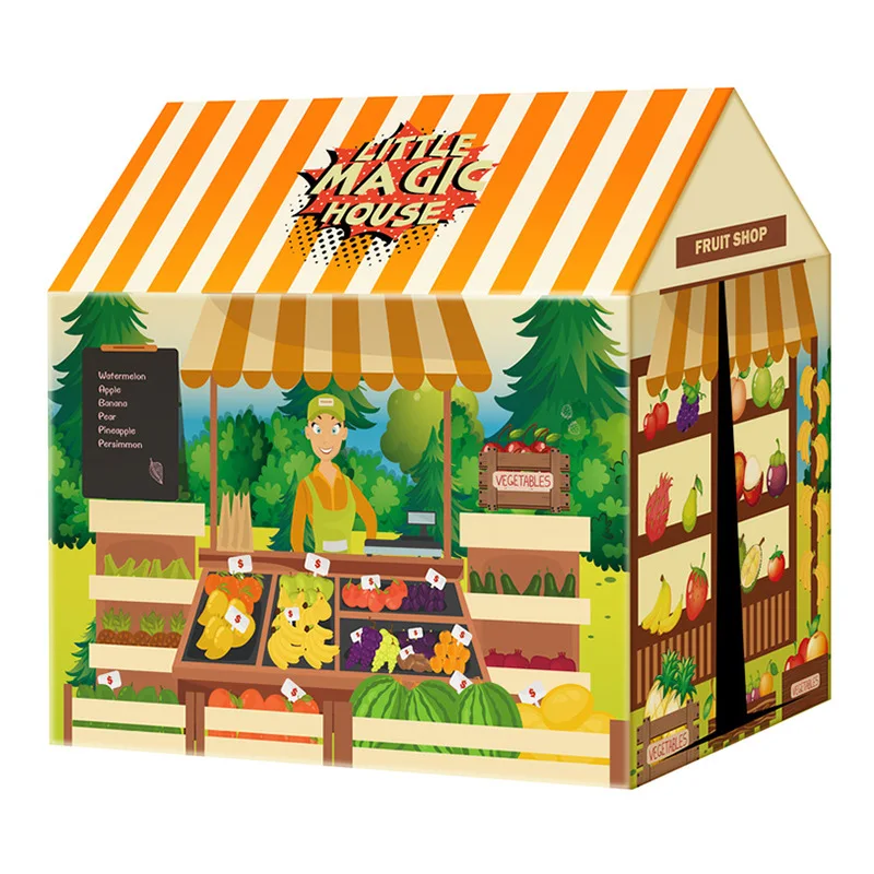 Kids Gifts Outdoor Toy Tents Castle Play Tent Portable Foldable Tipi Prince Folding Tent Children Boy Cubby Girl Play House 4