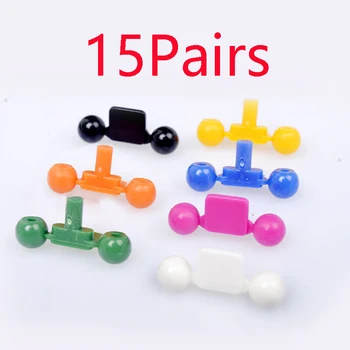 

15Pairs 4WD Colorful Plastic Fixed Head Anti-slant Shockproof 15385 15386 Self-made Accessories for RC Tamiya Mini Racing Car