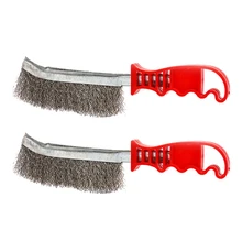 2 шт. проволочная щетка из нержавеющей стали для очистки металла от ржавчины сварочный шов полировка металла щетка для очистки ржавчины инструмент