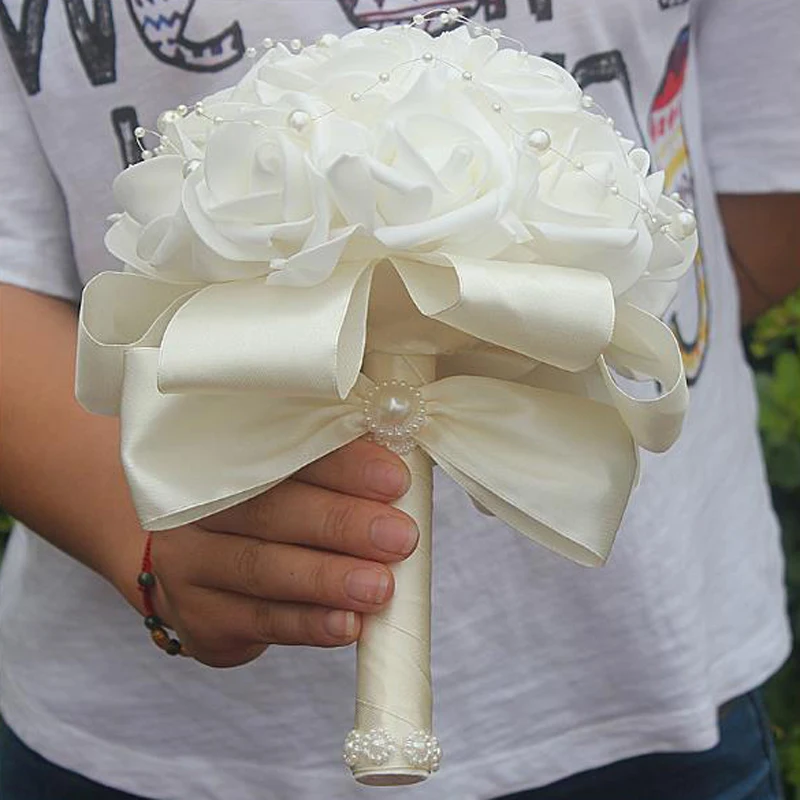 Роза flor Свадебный букет из роз подружка невесты свадебные цветы пены роза