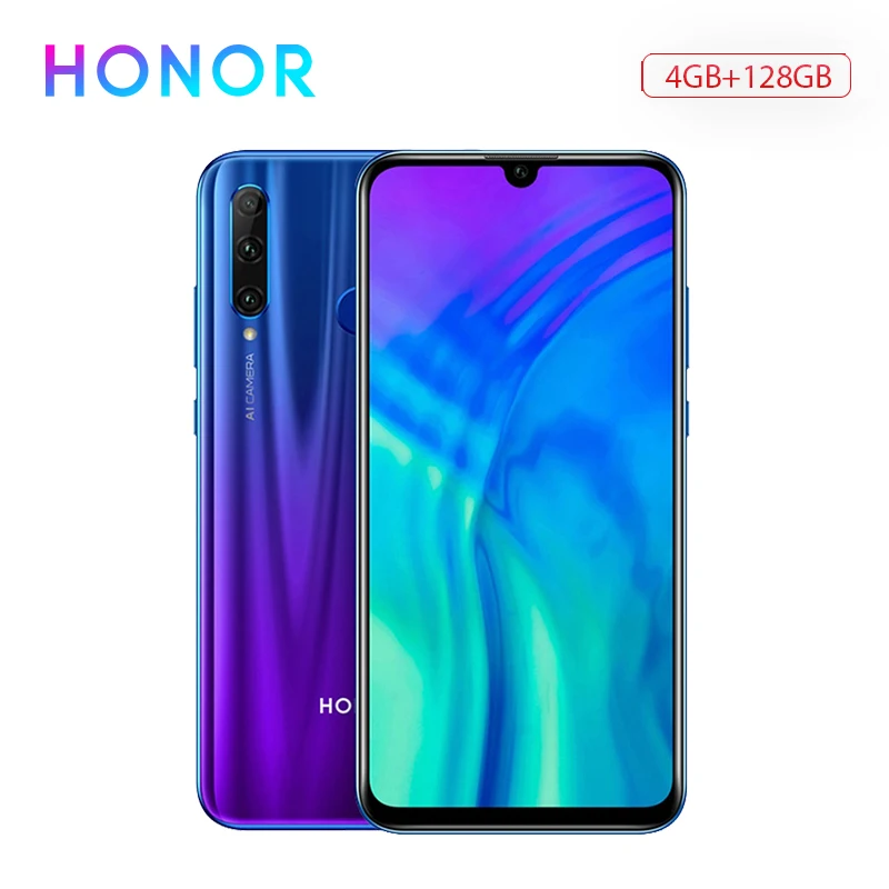 Глобальная версия Honor 20 Lite смартфон 4 Гб 128 ГБ Kirin 710 Восьмиядерный мобильный