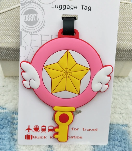 1 шт. Cardcaptor Sakura Cake аниме туристический бренд багажная бирка на чемодан ID адрес портативный держатель тегов багажные ярлыки Новинка - Цвет: see chart3