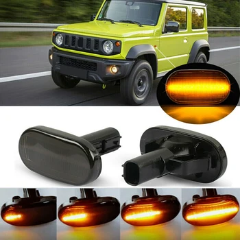 

2X Led Dynamic Side Marker Turn Signal Indicator Repeater Light for Suzuki Jimny JB64W JB74 JB23 JB64 1999-2019