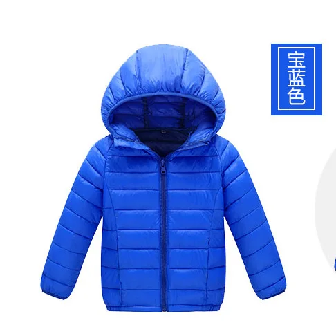 Детские Детская куртка светильник для девочек куртка для мальчиков зимнее пальто пуховик с капюшоном Детская пуховая куртка для маленьких мальчиков зимняя куртка зимнее пальто - Цвет: B