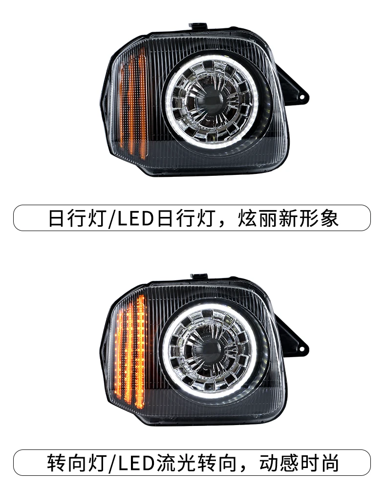 Головной светильник s для автомобиля Suzuki Jimny 2007- Jimny DRL Дневной ходовой светильник светодиодный Биксеноновая лампа противотуманный светильник тюнинг автомобильные аксессуары