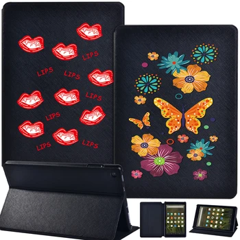 

Leather Stand Protective Shell for Amazon Fire7(5th 7th 9th)/HD8 (6th 7th 8th)/ HD 10(5th 7th 9th)Leather Stand Protective Shell