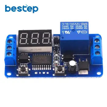 

DC 12V LED Display Digital Time Delay Relay Timer Control Switch Module PLC Electronic PCB Board Module