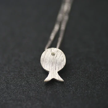 

Simple Fashion Cute Small Fish 925 Sterling Silver Pendant Necklace For Women Girls Designer Dainty Jewelry Wholesale
