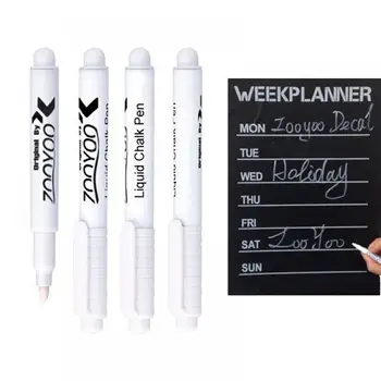 

1Pcs White Liquid Chalk Pen Marker Whiteboard Marker Material Stationery Chalkboard Blackboard Pen School Office Supplies