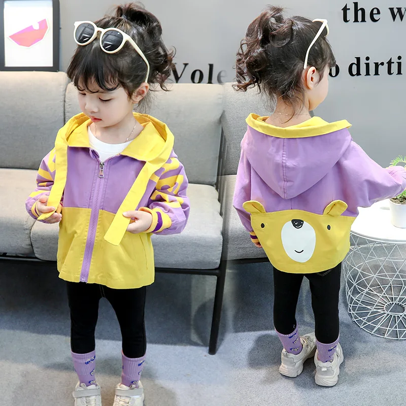 

Childrenswear GIRL'S Coat Spring And Autumn 2019 Autumn Clothing New Style Kids' Jacket Baby Cute Trench Coat