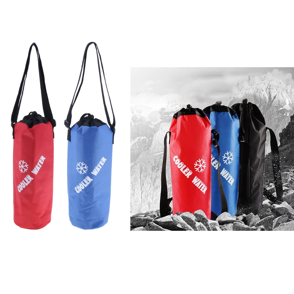 Insulated Thermal Wine Bottle ,Water Drink, Lunch Carrying Cooler Carrier for Travel, Picnic, Camping, Hiking