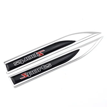 

1Pair 3D Metal Car Wing Right & Left Side Badge Fender Emblem Car Sticker for Audi A3 A4 A5 A6 A7 B5 B6 B7 BMW e34 e39 e46 e53