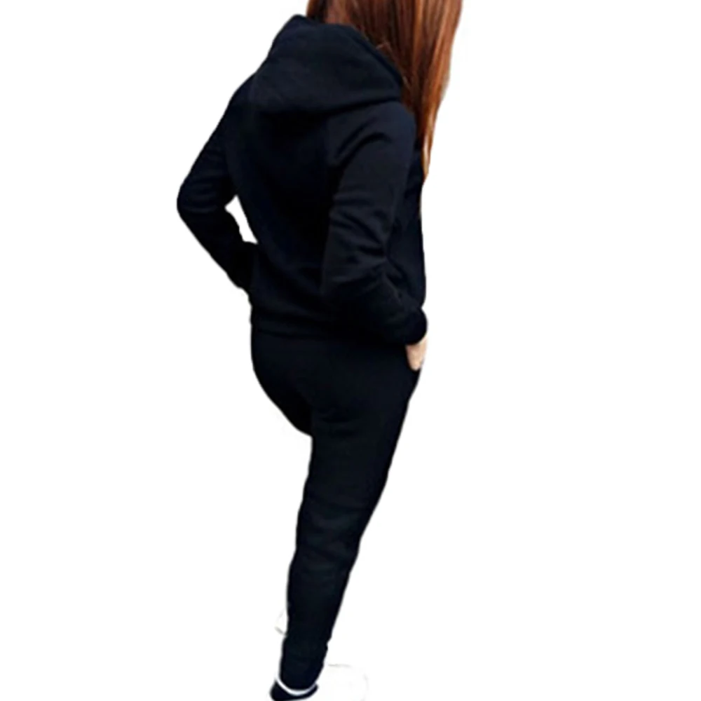 SHUJIN женский спортивный костюм, Женская толстовка с капюшоном, тренировочный костюм из двух частей, весенне-осенние однотонные костюмы, спортивная одежда, фитнес-комплект