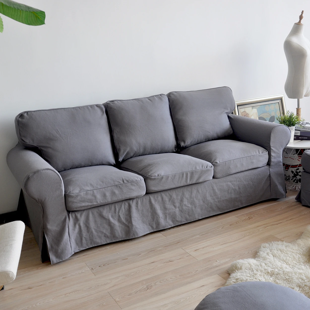 Ektorp funda de asiento de sofá de 3 plazas, cubierta de asiento de sofá de  tres plazas, personalizada, 7 unidades|Funda de sofá| - AliExpress