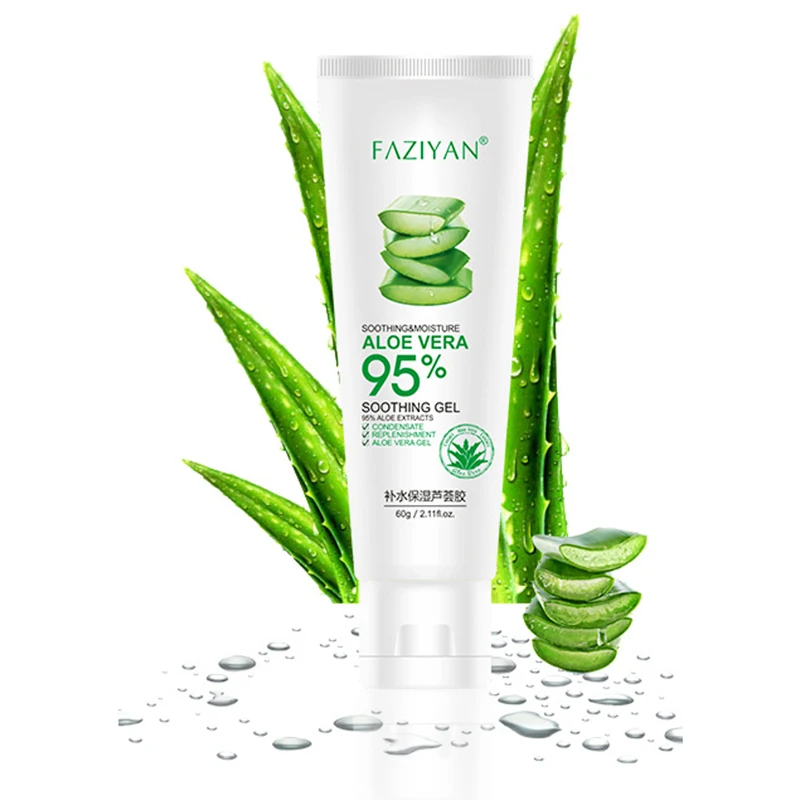 60g Face Cream Aloe Soothing Gel Aloe Vera Gel Skin Care Remove Acne
