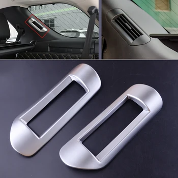 

CITALL 2pcs ABS Silver Rear C Pillar Air Vent Outlet Trim Cover Frame Fit For Land Rover Discovery 5 LR5 L462 2017 2018 2019