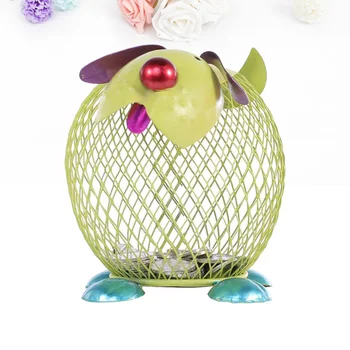 

1pc Saving Box Metal Art Net BottleCoin Box Container Owl Shaped for Kids Adults