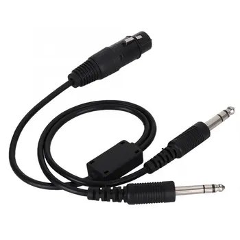 

For Airbus XLR To GA Dual Plug 5 Pin Headset Adapter Cable Aviation Headphone Cable earphone accessories