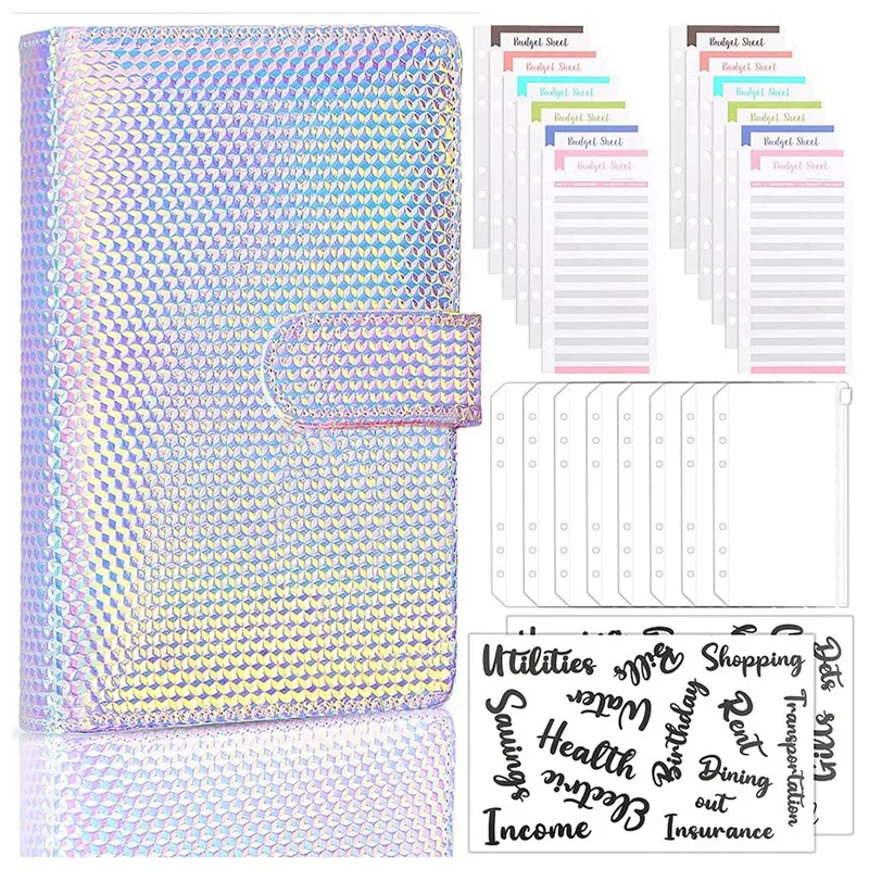 A6 Budget Binder,6 Ring Leather Notebook Binder Cover,budget Binder