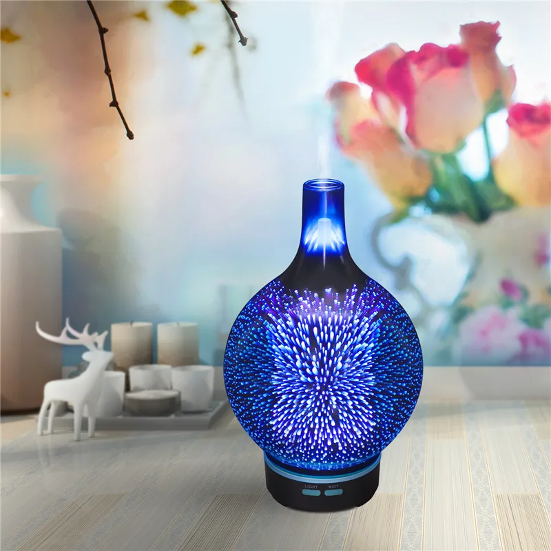 

100ml Aroma Diffuser Air Freshener Office Home Mini Humidifier With 7 Colorful Night-Light Difusor Aromaterapia Humidificador