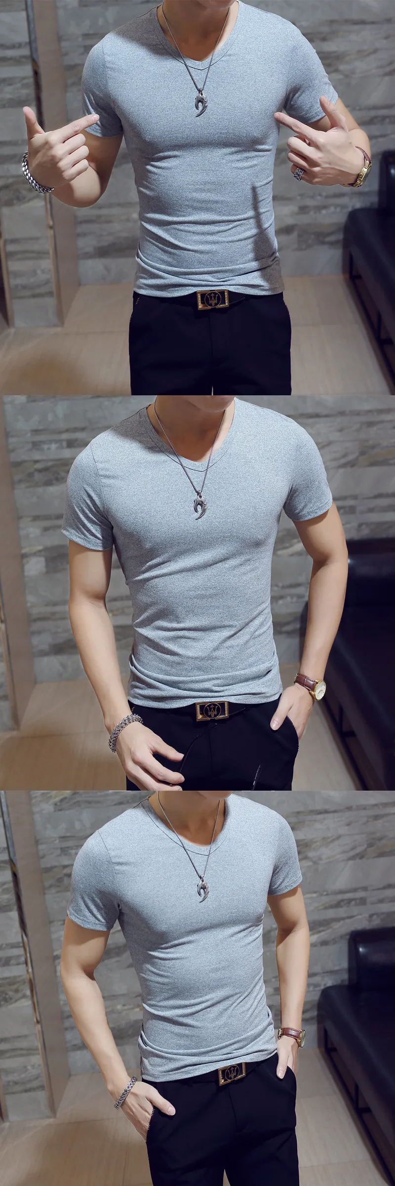 VGrey collar