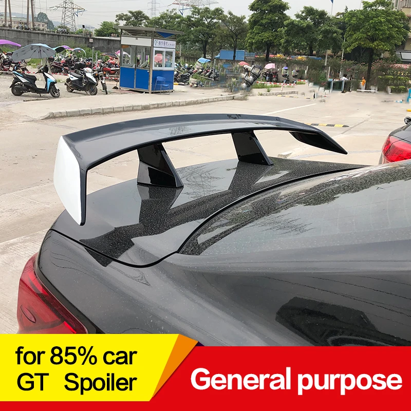 

General purpose spoiler rear wing ABS Plastic Accessorie universal car rear spoiler refitting decoration Without Perforation