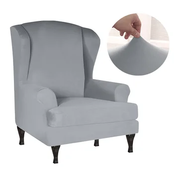 

Couch Home Decor Furniture Protector Dustproof Non Slip Removable Washable Slipcover Wing Chair Cover Soft High Stretch Modern