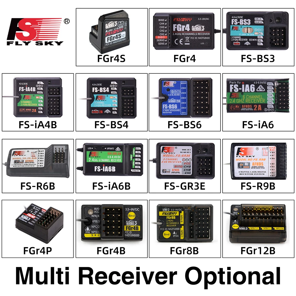 Flysky FGR4S FGR4P FGR4B FS-GR3E FS-R6B FS-iA6 FS-iA6B FS-BS6 FS-R9B RC Receiver | Игрушки и хобби