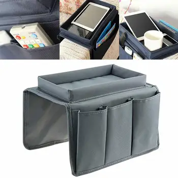 

Multi-Pocket Sofa Armrest Hanging Storage Bag Phone Remote Controller Organizer Bed Table Pockets Felt Bedside Hanging Organizer