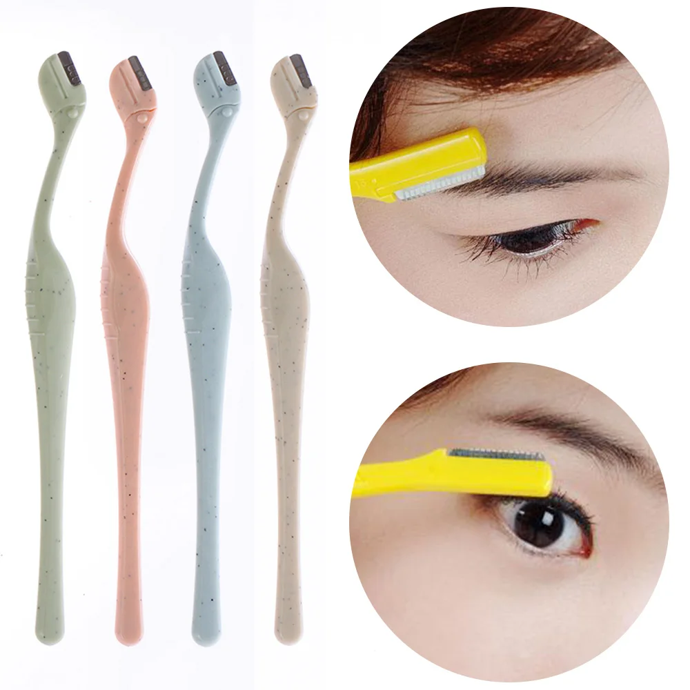 Hot Sale Mini Eyebrow Razor Knife Safe Blade Shaper Shaver Blade Lip Portable Eyebrow Hair Remover Trimmer Face Makeup Tool