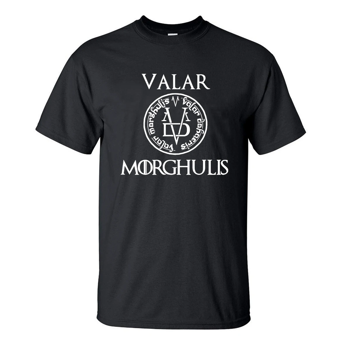 2019 Summer Tshirt Men Valar Morghulis All Men Must Die Valyrian Game of Thrones T Shirts Casual 100% Cotton Men