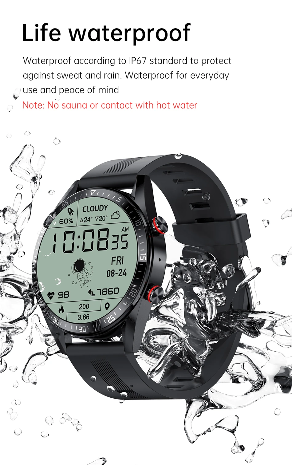 2022 New Men Smart Watch Always Display The Time Bluetooth Call Sport Music 4GB Memory Card Smartwatch For Samsung Android ios