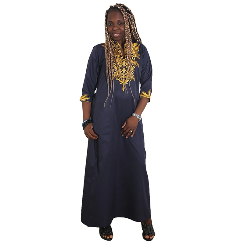 

MD african dresses for women 2019 new africa clothes gold embroidery plus size dress women wedding party dresses ladies clothing