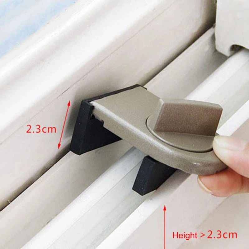 Sliding doors and windows anti-theft lock push and pull plastic steel aluminum window limiters for children safety protection 14