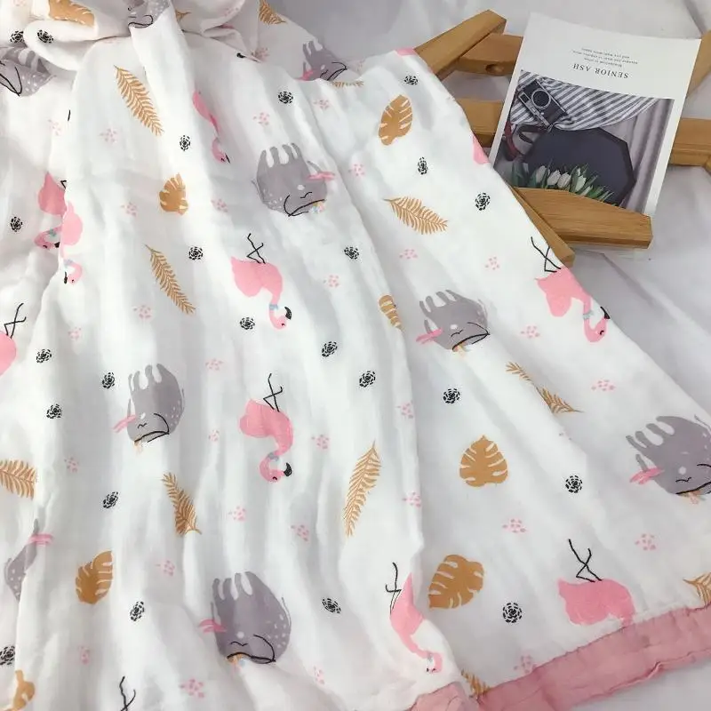 Большой размер 120*150/150*200 см четырехслойное муслиновое детское одеяло из хлопка/бамбукового волокна Пеленальное Одеяло для новорожденных пеленальные одеяла - Цвет: 150x200