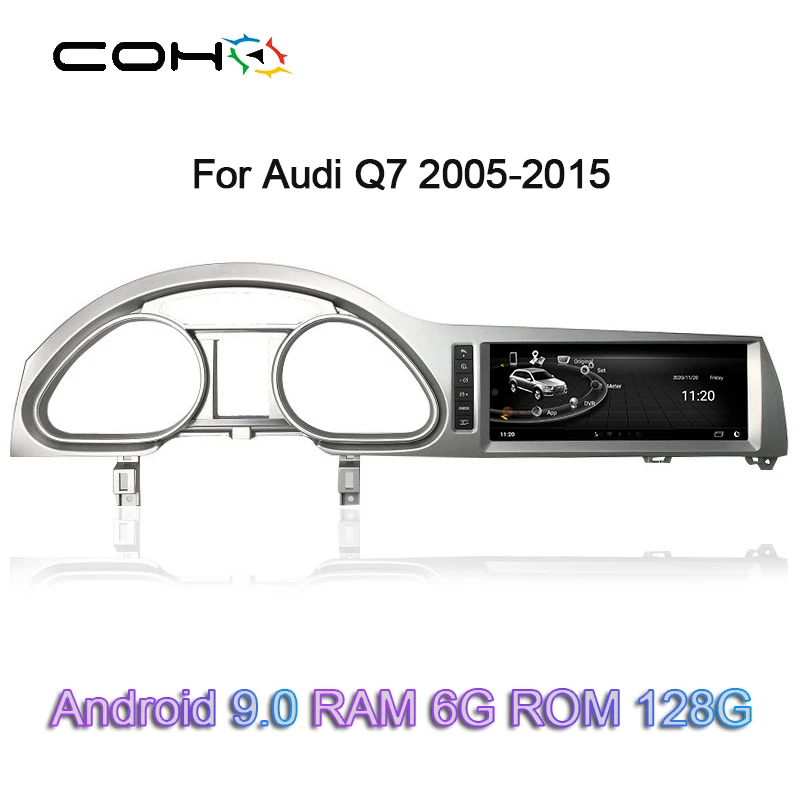 For Audi Q7 2005 Android 9 octa core 6+128G Dvd Automotivo Car Multimedia Radio Player GPS Navigation Video