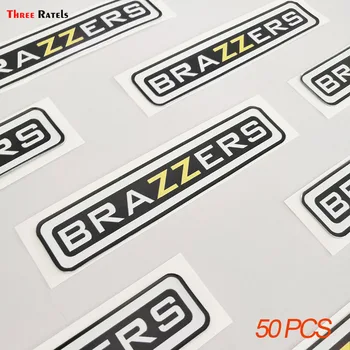 

50Pcs Three Ratels brazzers car motorcycle Sticker Waterproof For Laptop Moto Skateboard Luggage Guitar Furnitur Decal Stickers